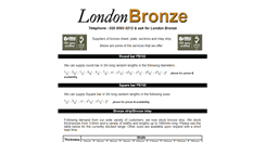 Desktop Screenshot of londonbronze.co.uk